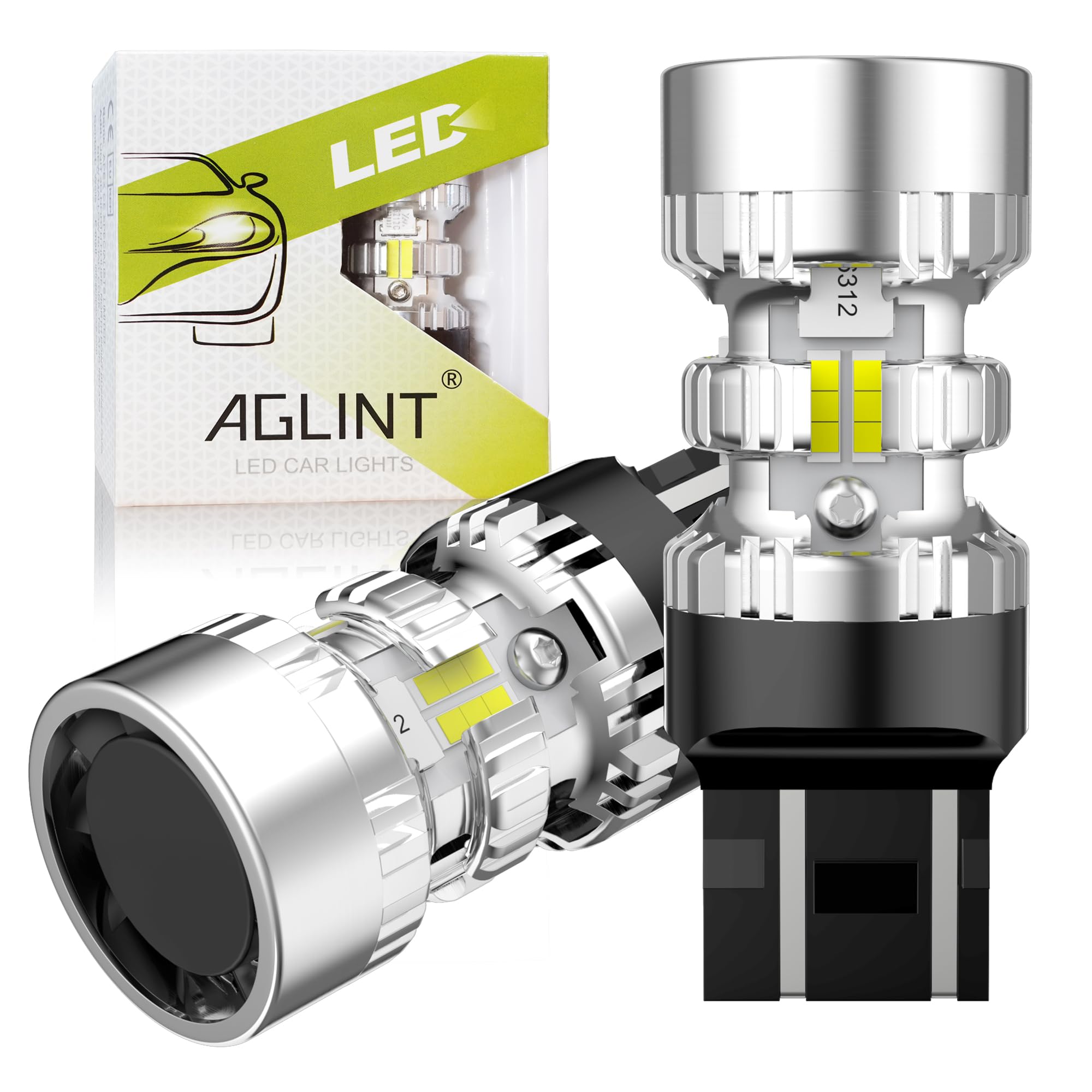 2 Lampadine LED Auto PA T20 7443 Blu – 30SMD 5050, 12V, Per Indicatori E Luci Retromarcia