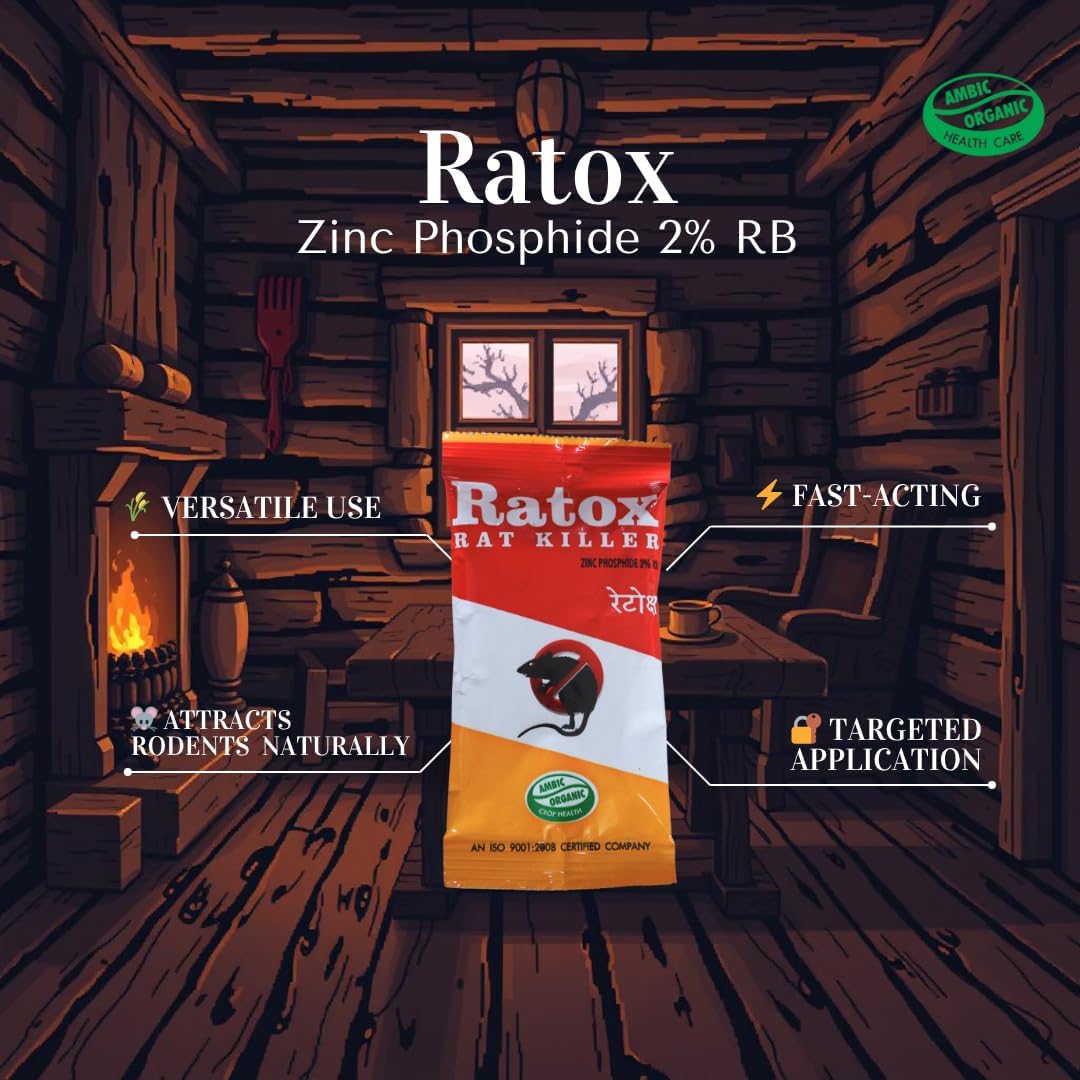 Ratox Rat Killer Poison Grains - Fast Rodent Control -3 Ratox Rat Killer Poison Grains - Fast Rodent Control -3