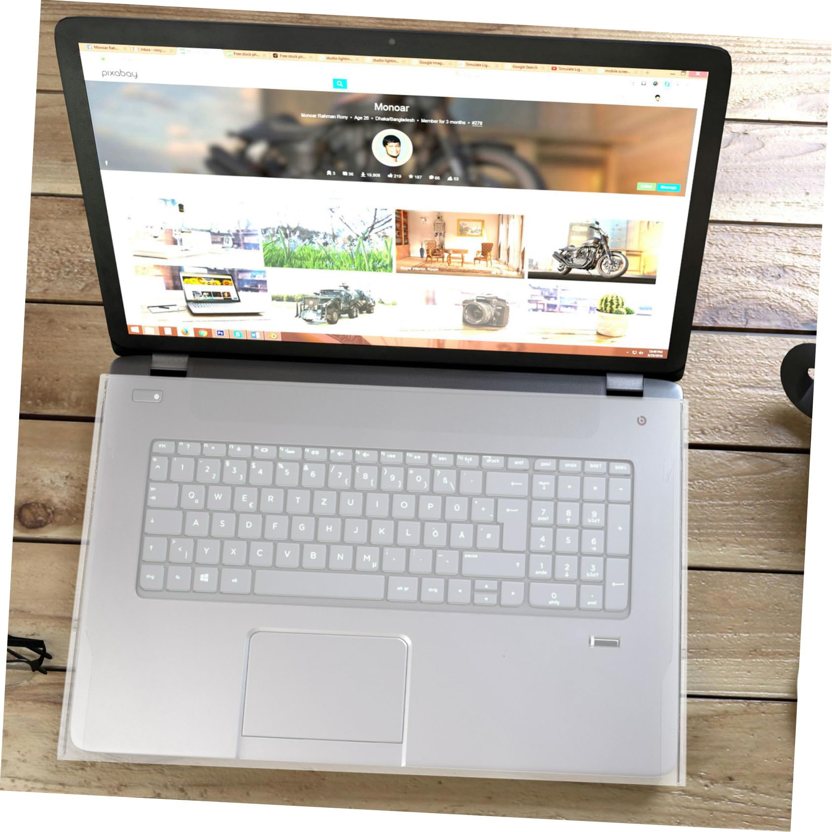 UKCOCO Tastiera Leggera Laptop in Copertura per Acrilico Trasparente e Facile da Pulire 17,3 Pollici, Protezione per Tastiere Meccaniche e Portatili