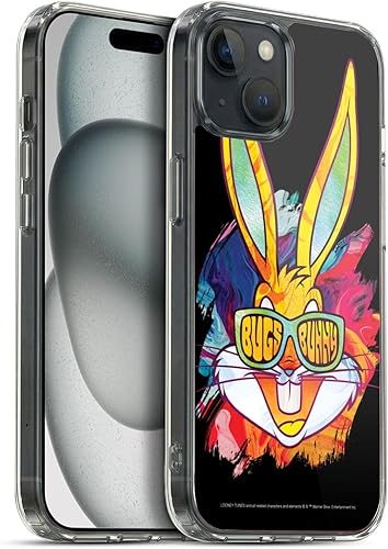 Miniatura 283 de Head Case Designs Funda de gel suave con licencia oficial de Looney Tunes Retro Bugs Bunny compatible con Apple iPhone 11 Pro Max Retro,Blanco y
