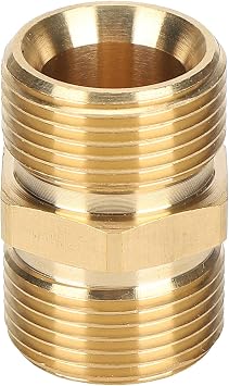 Pressure Washer Quick Connectors,M22 Metric Male Thread 14mm Brass Hose Connector Coupler