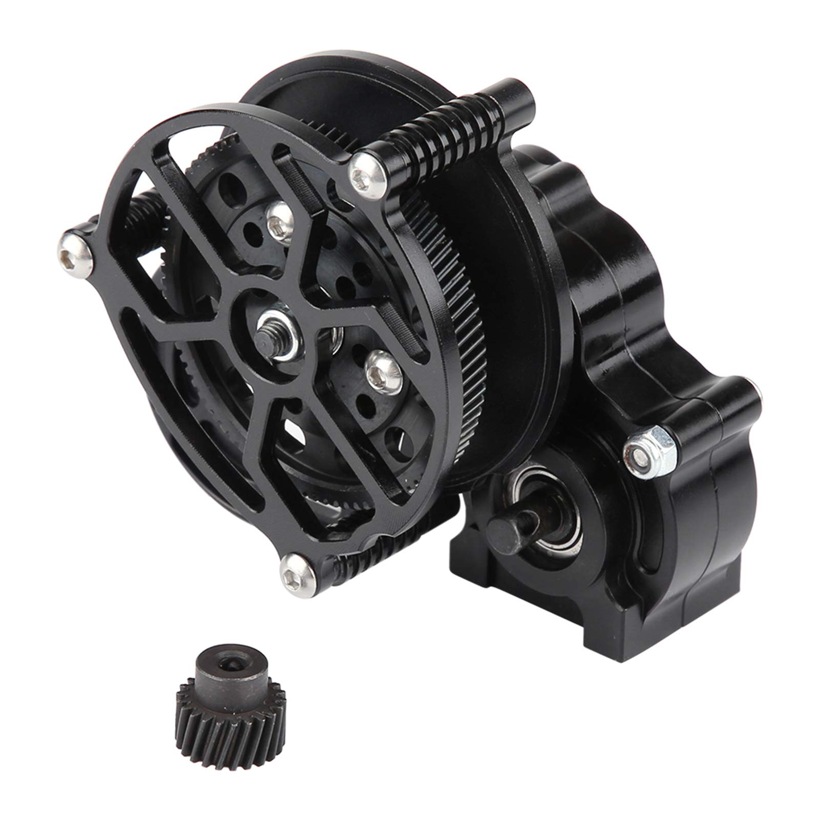 MOHERO Titanium Full Metal Transmission Gearbox | For 1/10 Axial SCX10 RC Crawler | Pre-Assembled With Steel Gears