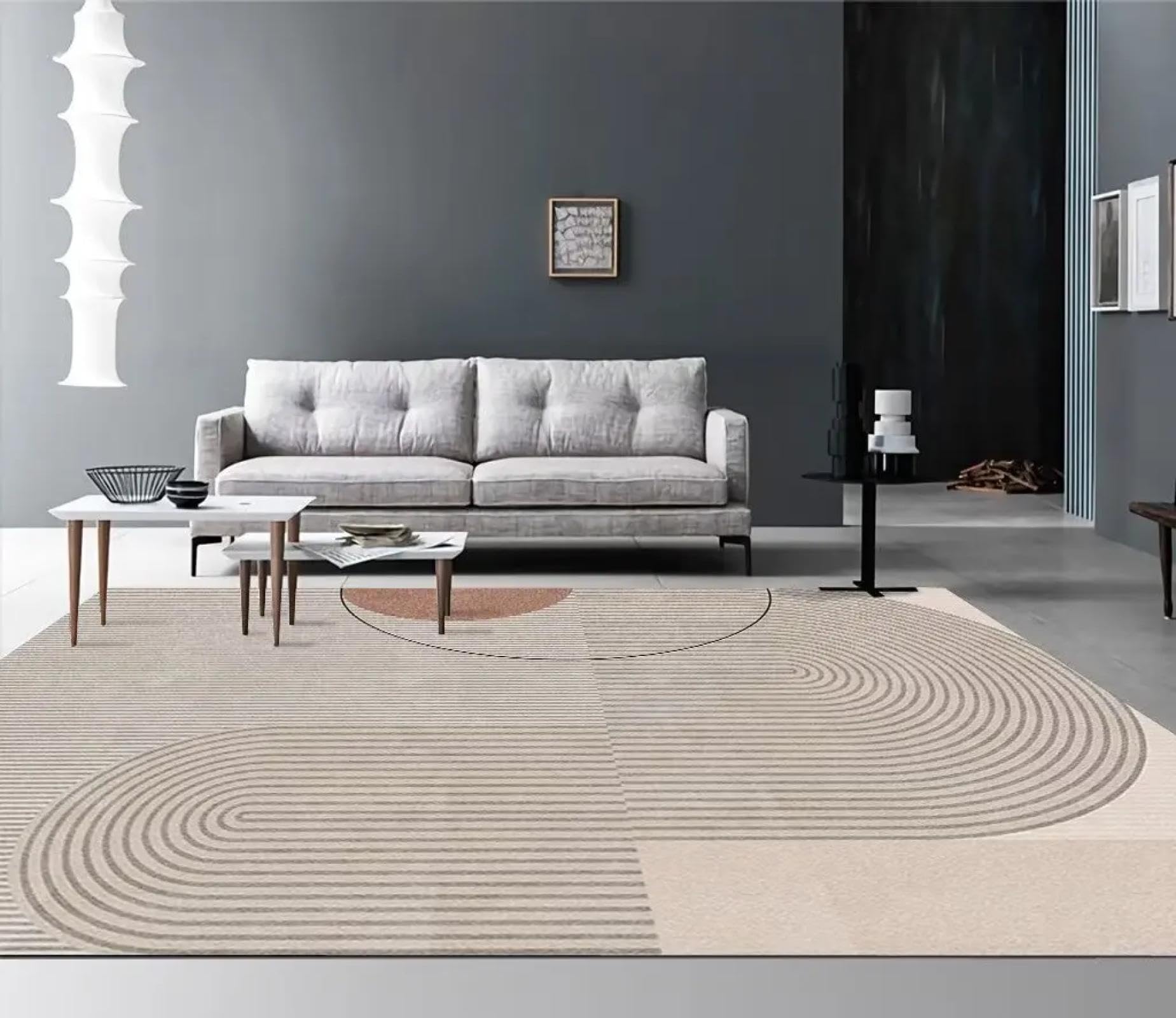 Tapis de salon moderne de luxe lavable 140x200 grand tapis de chambre à coucher