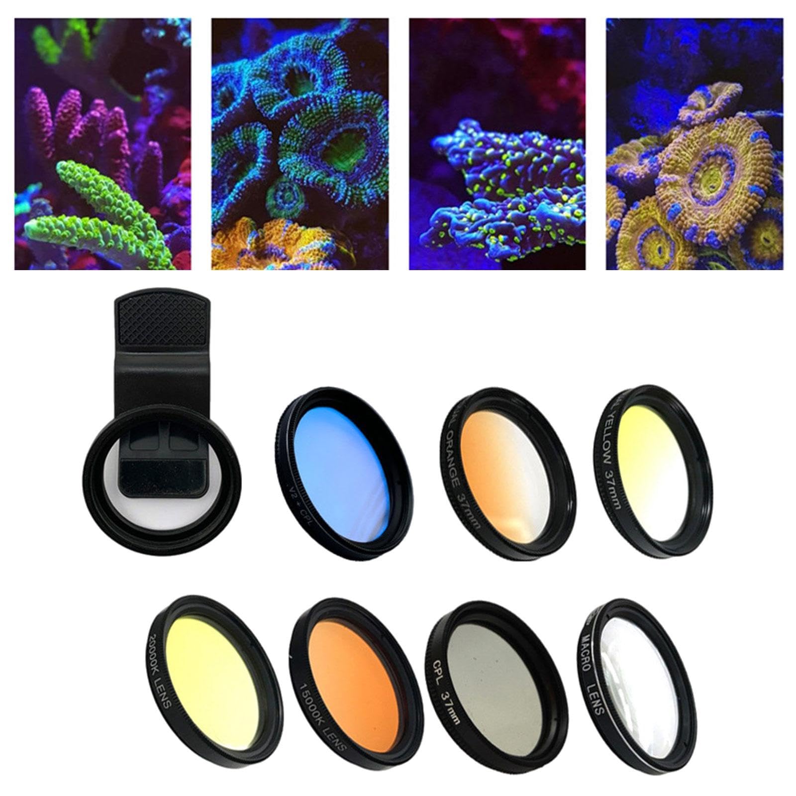 Kit di Lenti Graduate per Fotocamera del Telefono con Clip Coral Lens