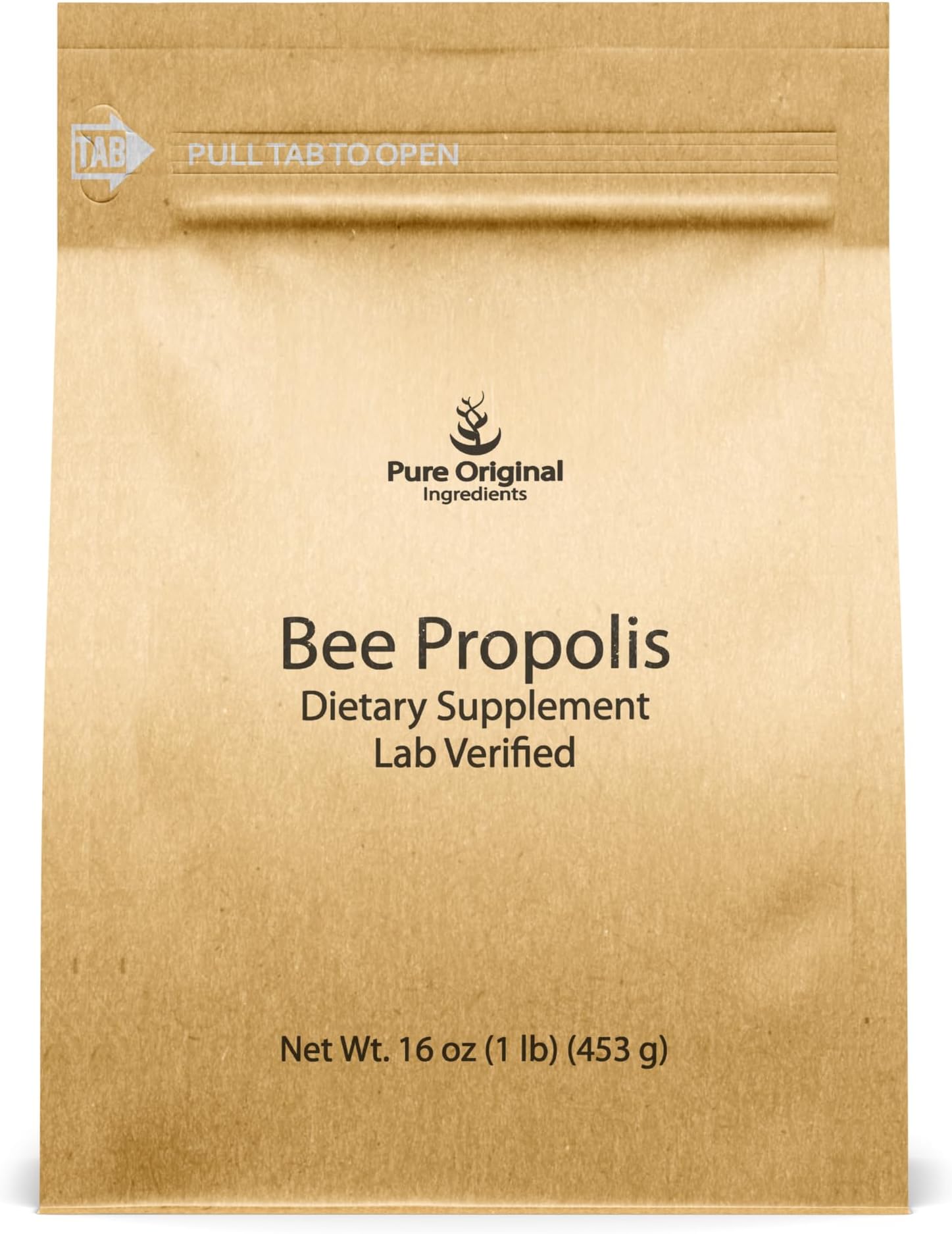 PURE ORIGINAL INGREDIENTS Bee Propolis Powder (1 lb) No Fillers, Lab Verified, Always Pure