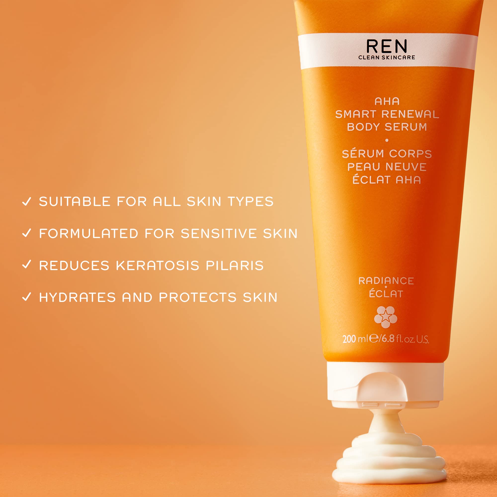 Buy REN Clean Skincare AHA Body Serum Lactic Acid for Gentle