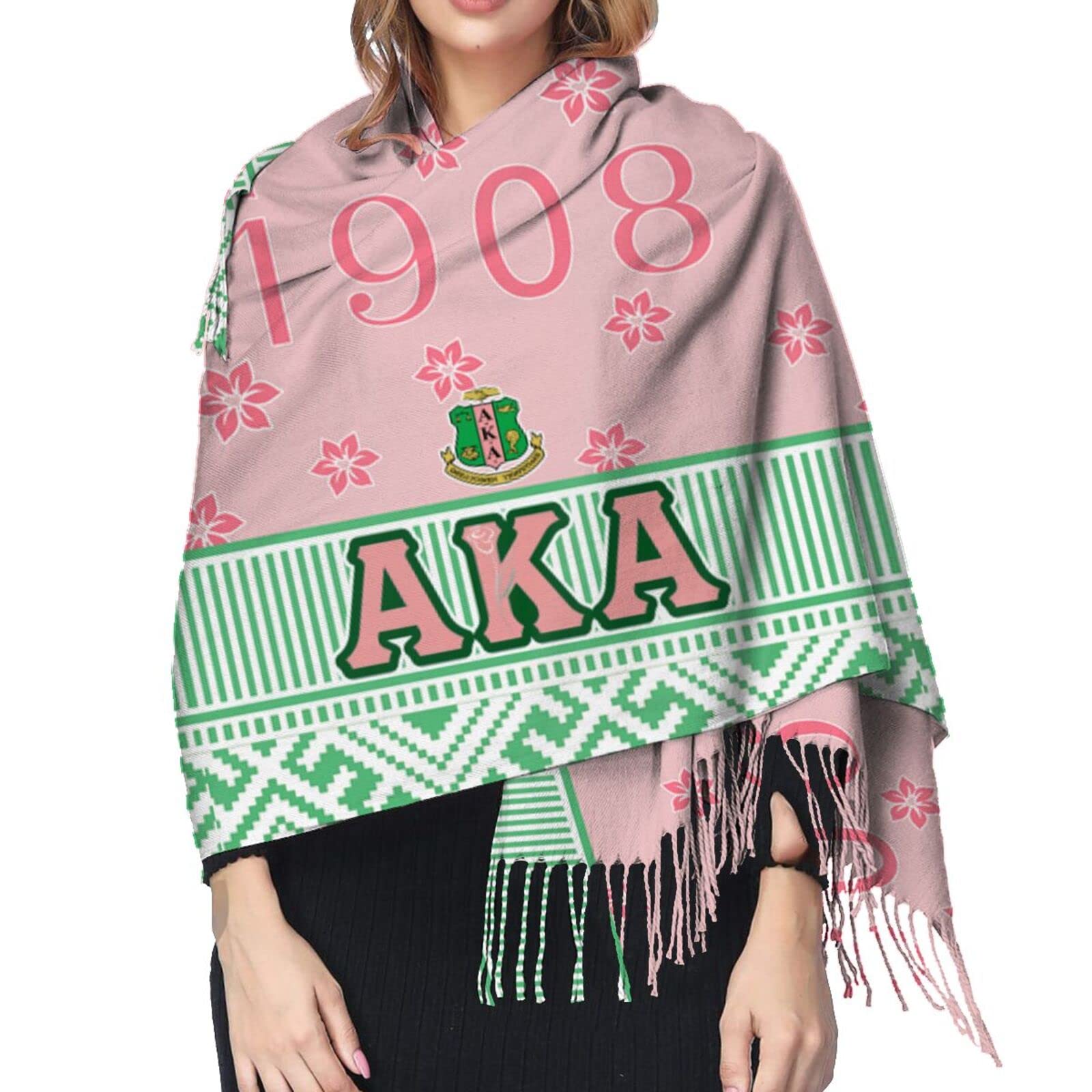 Winter Scarf Alpha Kappa Alpha Shawl Alpha Kappa Alpha Sorority