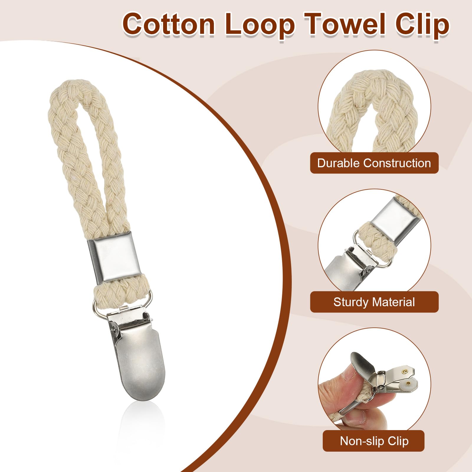 PATIKIL 5 Pcs Hanging Tea Towel Clips - Image 3