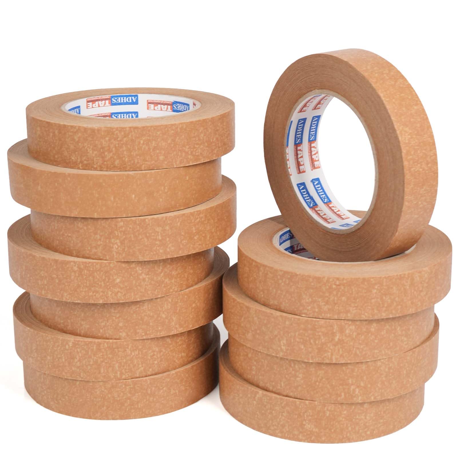 Adhes Verpakkingstape, kraftpapier, verpakkingstape, papier, biologisch materiaal, milieuvriendelijk, recyclebaar, bruin, 50 mm x 50 m, 24 rollen