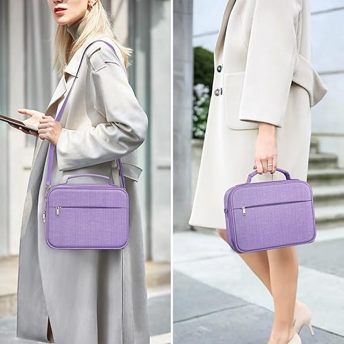 Miniatura 6 de FINPAC Funda grande para la Biblia con correa para el hombro, funda de transporte para libros, bolsa protectora para la Biblia con ranuras para