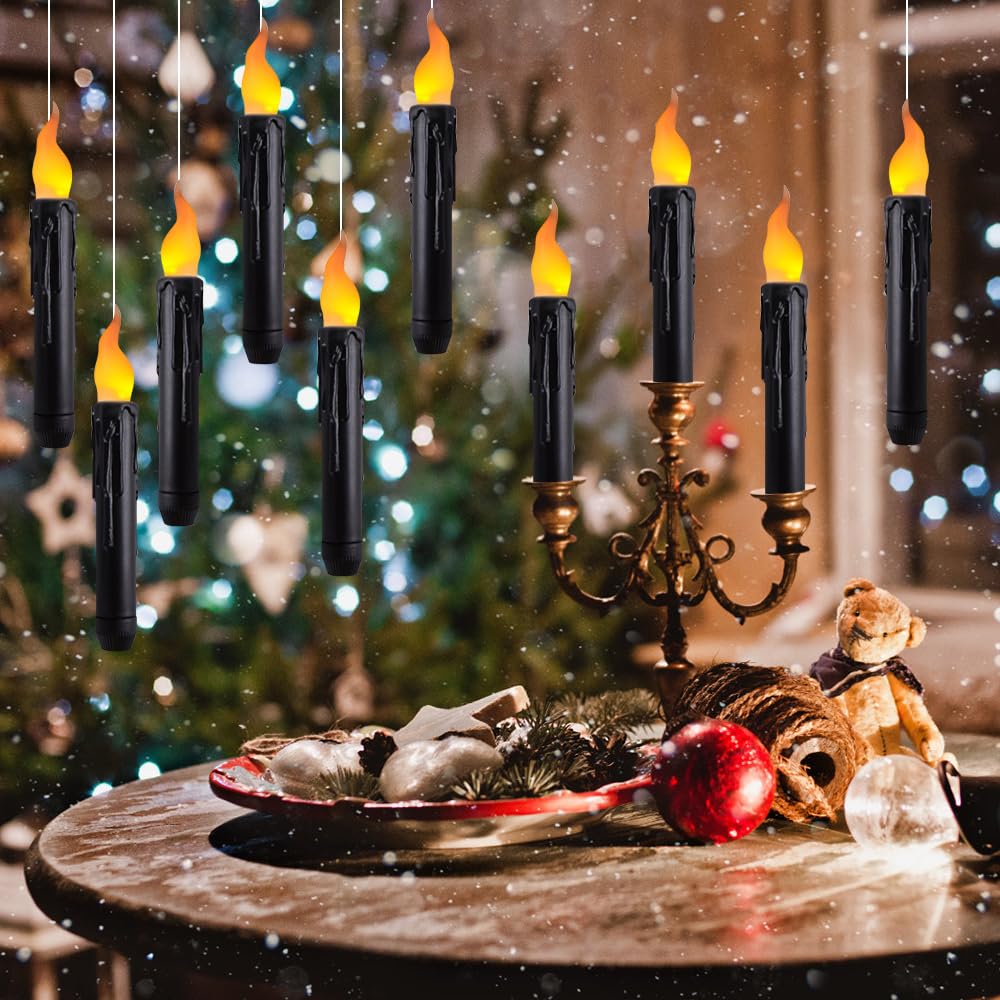 12 Candele Galleggianti LED Con Telecomando Per Soffitto – Decorative Per Halloween Natale E Feste