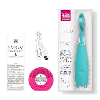 FOREO ISSA mini 2 シリコン製電動歯ブラシ Amazon.co.jp: FOREO ISSA mini 2 Sensitive サマースカイ