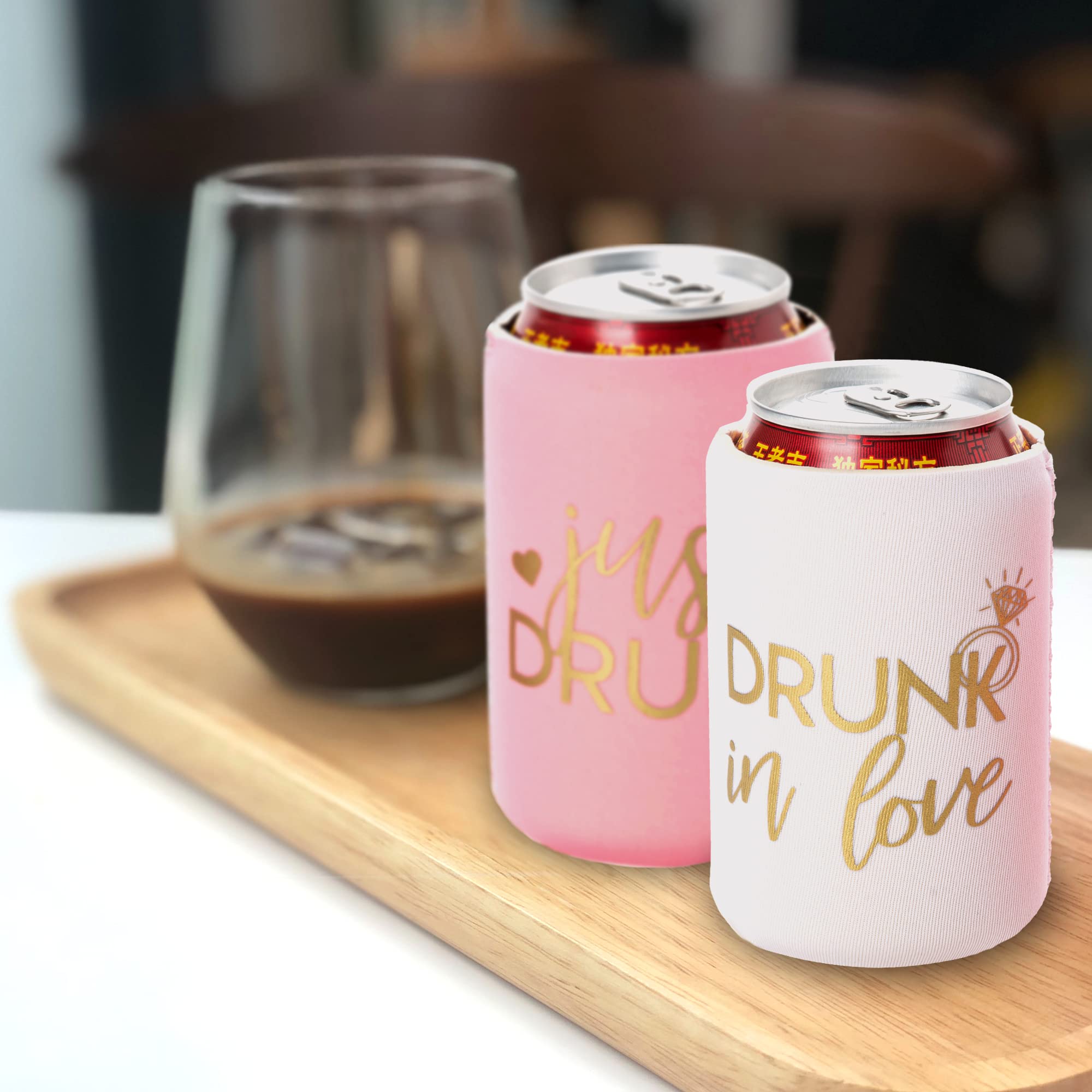 Amazon.com: Drunk in Love and Just Drunk Can Coolers, Set of 12