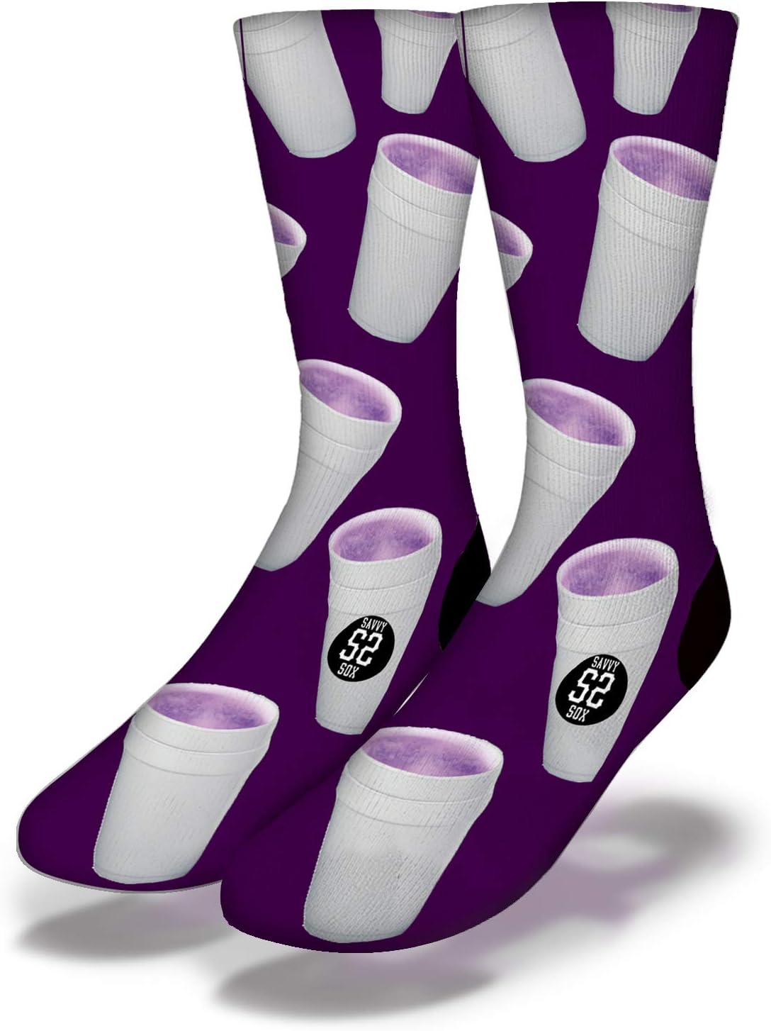 Savvy Sox Purple Lean variant Socks|One-Size Fits All|Unisex socks|