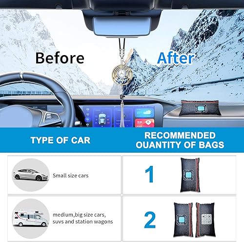 Miniatura 3 de Bolsa deshumidificadora de gel de sílice para automóvil, deshumidificador de microondas, paquetes desecantes de reactivación rápida para