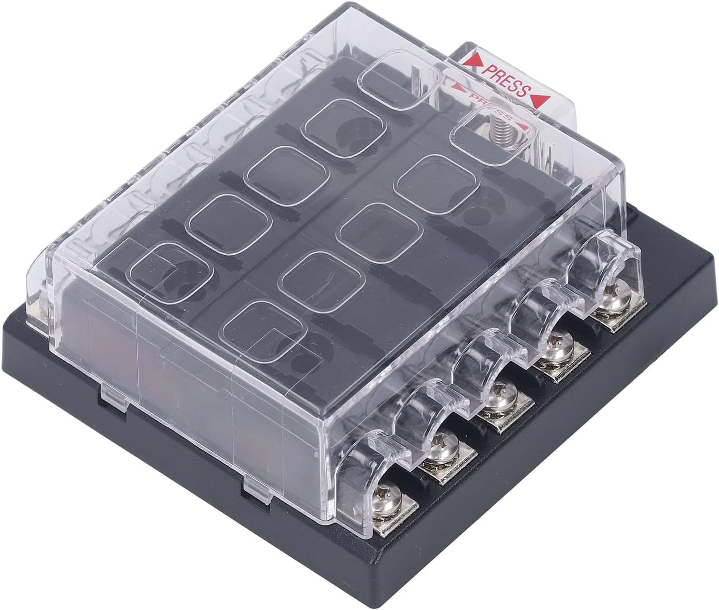 10 Way Block ABS Plastic, Box Automotive Blade Holder ATC ATO