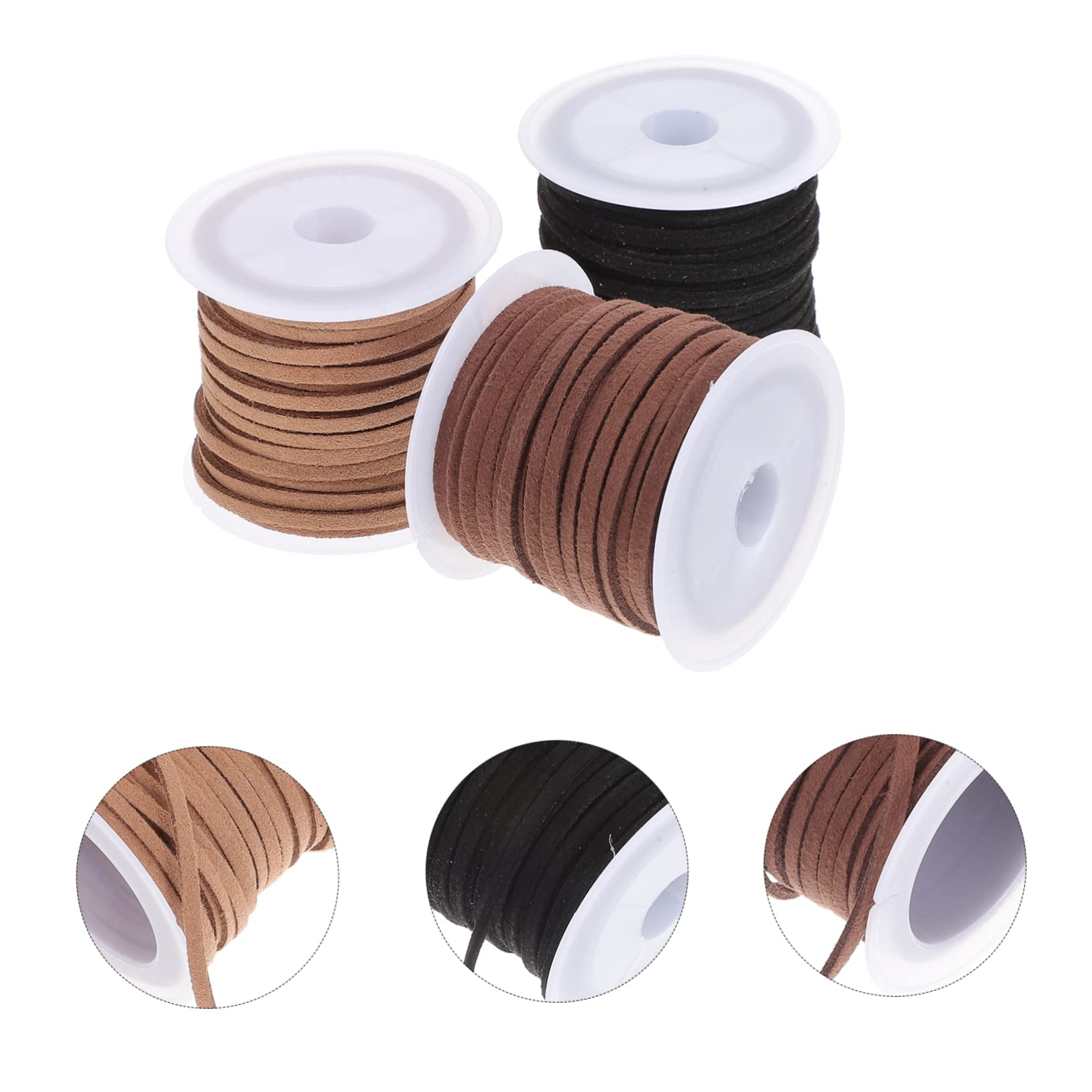 SHINEOFI 12rollos Cinta De Para Manualidades De Cuerda De Para De Flores De y Celebraciones Negro
