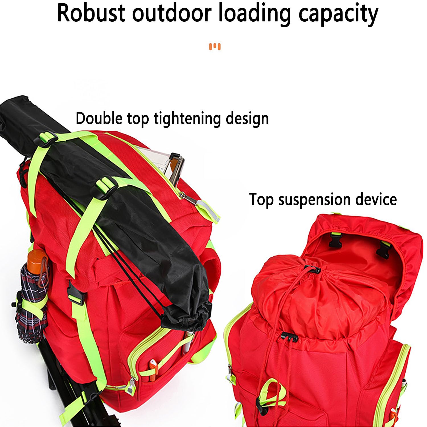 Erste-Hilfe-Set Trolley – Wasserdichter medizinischer Rucksack mit mehreren Taschen, mit 3 Aktivitätspacks und verstellbarer Länge, reflektierendes Streifen-Design für Profis und Outdoor-Menschen