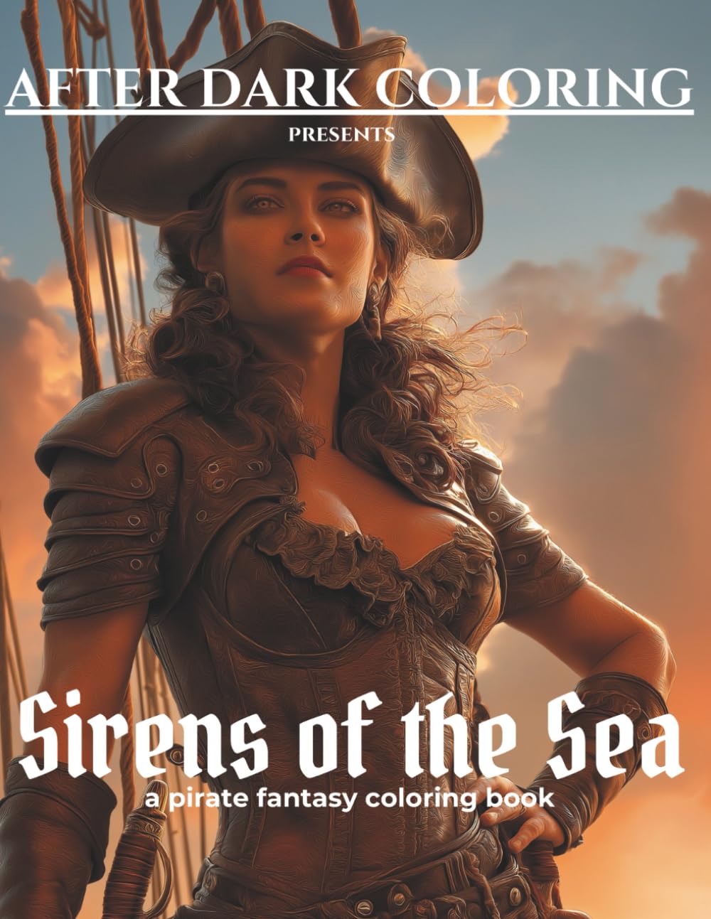 Sirens of the Sea: A Pirate Adventure Coloring Book (After Dark Coloring)