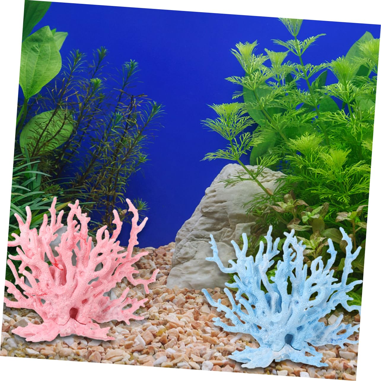 BESPORTBLE Élégant Artificiel pour Aquarium d'eau Douce 4 Pièces Accessoires Décoratifs pour Aquarium