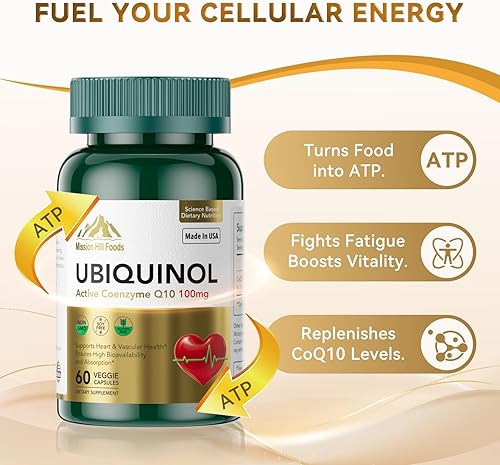 Miniatura 3 de Cápsulas blandas CoQ10 de 100 mg, los suplementos de coenzima Q10 pueden mejorar la resistencia y reponer las reservas de energía - CoQ10 Ubiquinol