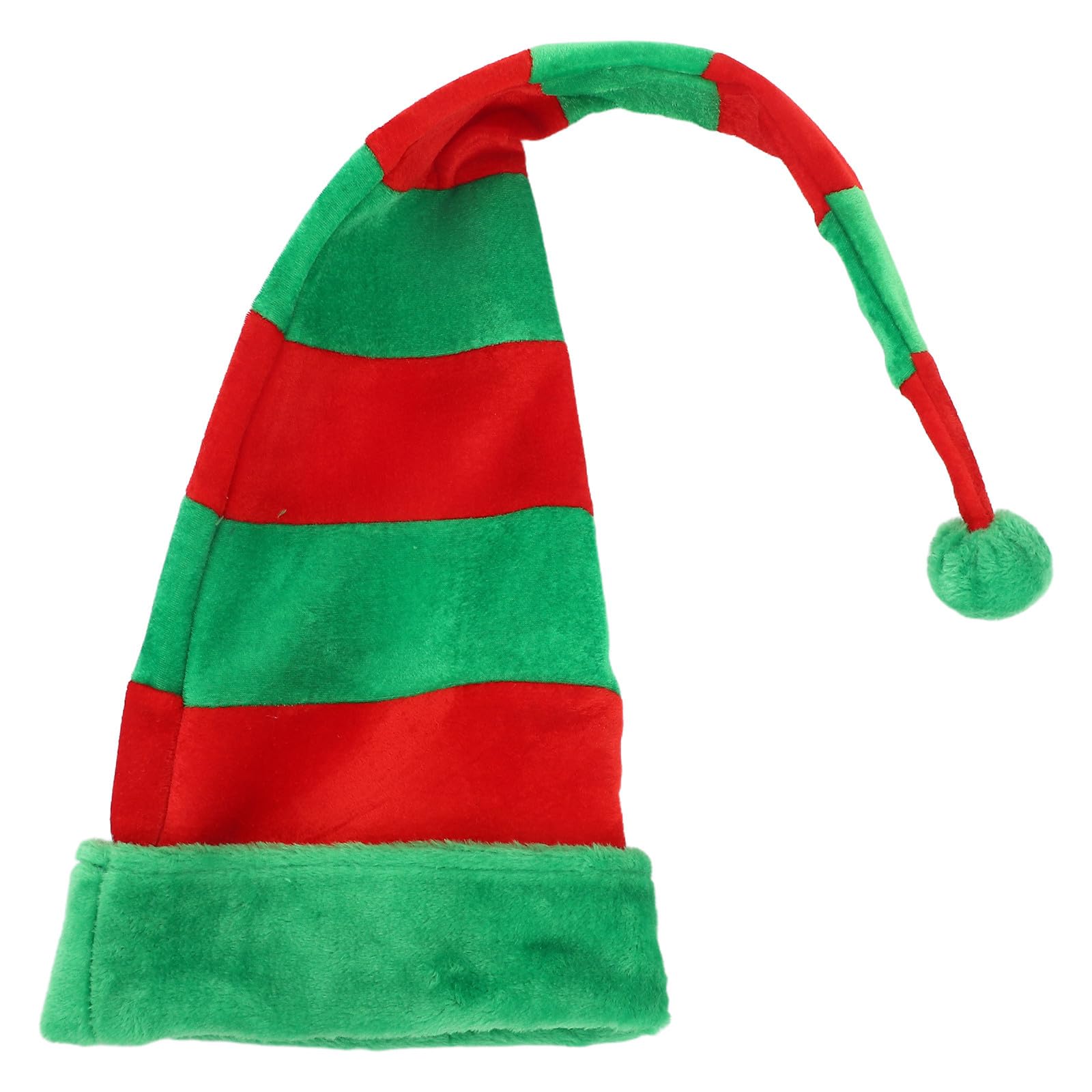Gorro de Navidad Creativo y Divertido, Sombrero Largo y Moldeable de Tela y Hierro y Accesorios para Fotos Adecuado para Fiestas Navideñas
