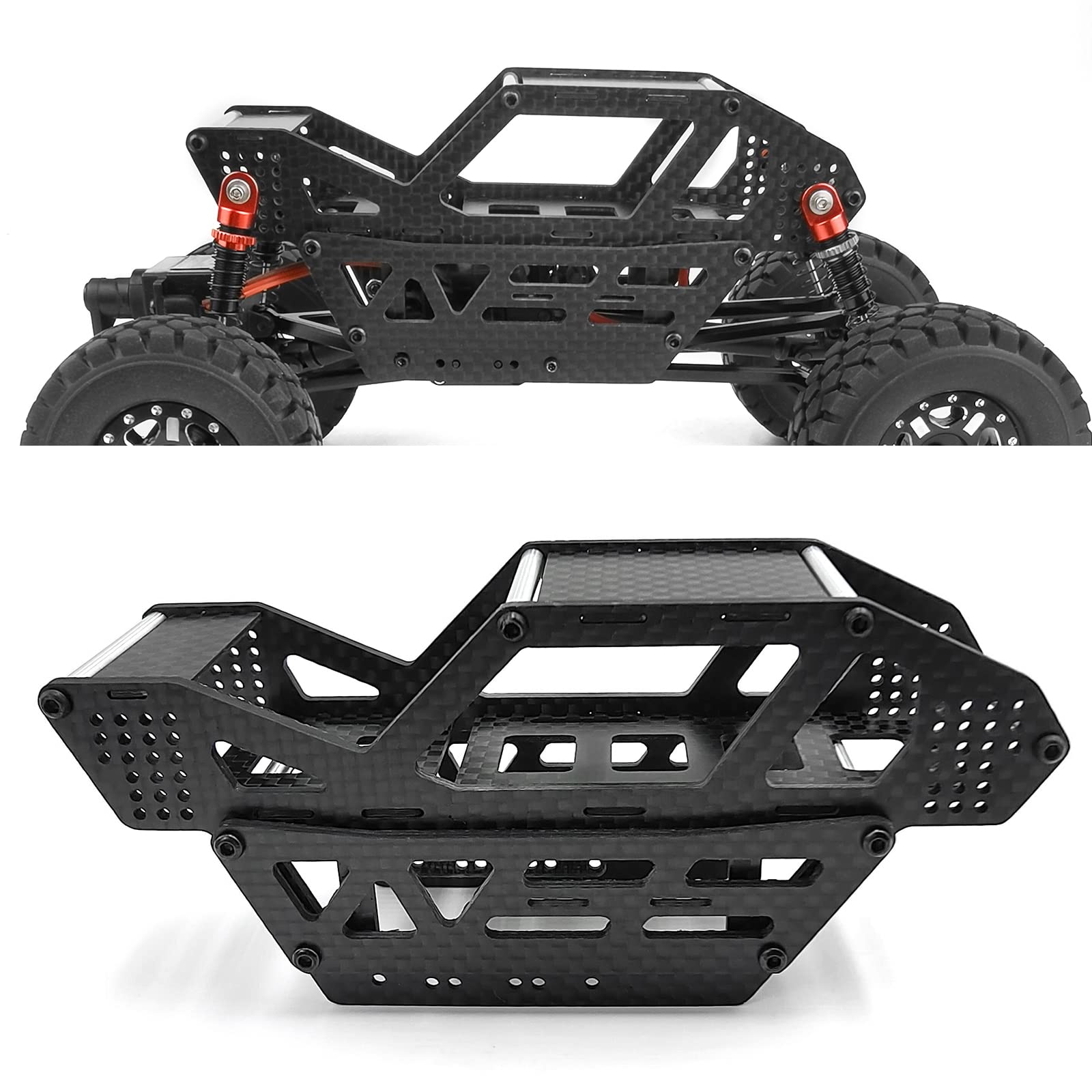 Amazon | RCMAZO SCX24 LCG シャーシフレーム カーボンファイバー