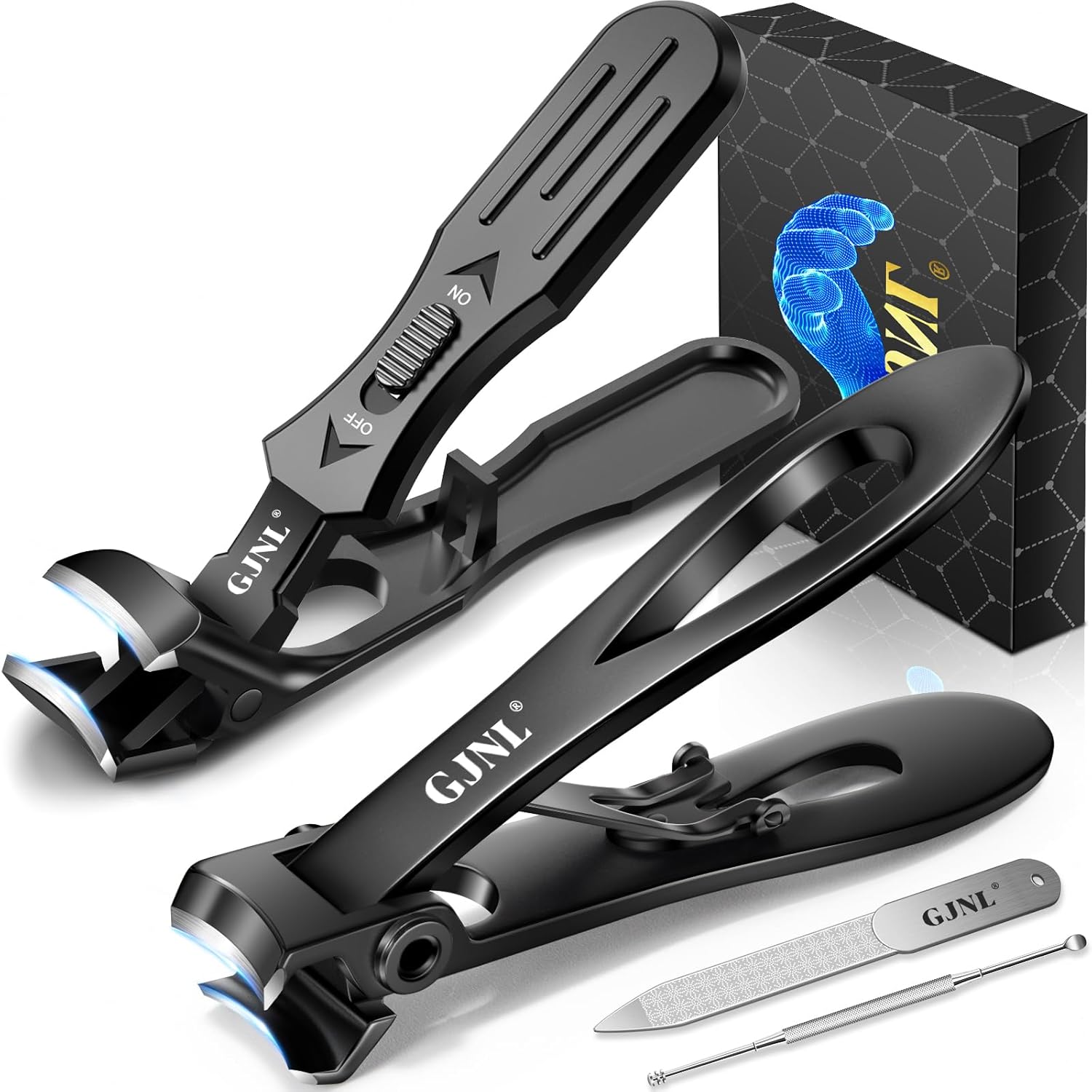 Toenail Clippers for Seniors Thick Toenails 2026 Upgrade Angled Head Large Toe Nail Clippers for Men with Wide
