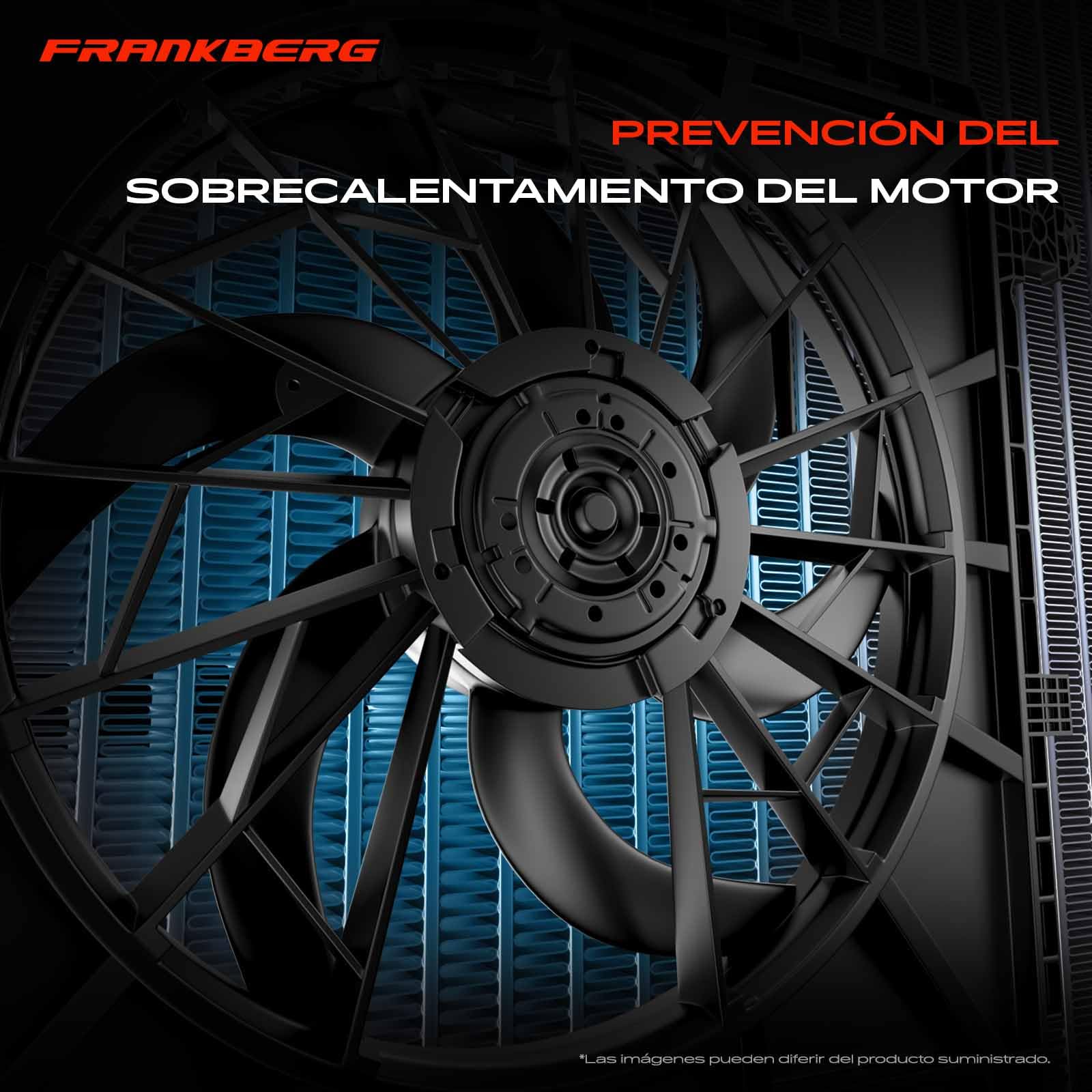 Frankberg Ventilador del radiador Rueda del ventilador Radiador de agua Compatible con 2 DY 1.4 Fiesta V JD JH 1.4 16V Fiesta V JD JH 1.25 16V Fusion JU 1.4 2 DY 1.2 Replace# 2S6H8C607DA,2S6H8C