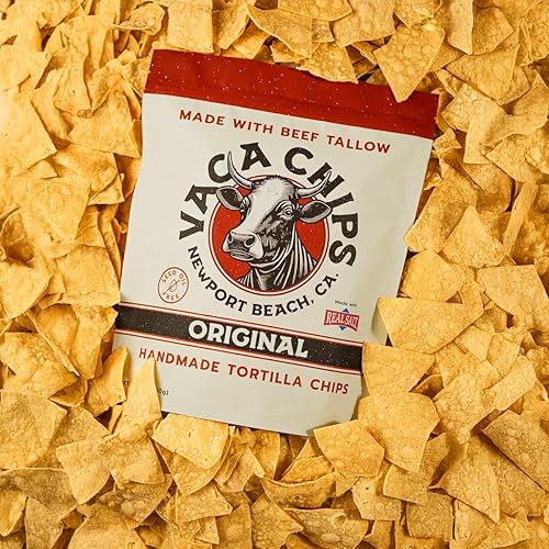 Miniatura 7 de Vaca Chips  Chips de tortilla de sebo de vaca, sabor original  Pack de 3 bolsas de 5 onzas  Botana sin aceite de semillas, hecha con maíz orgánico y