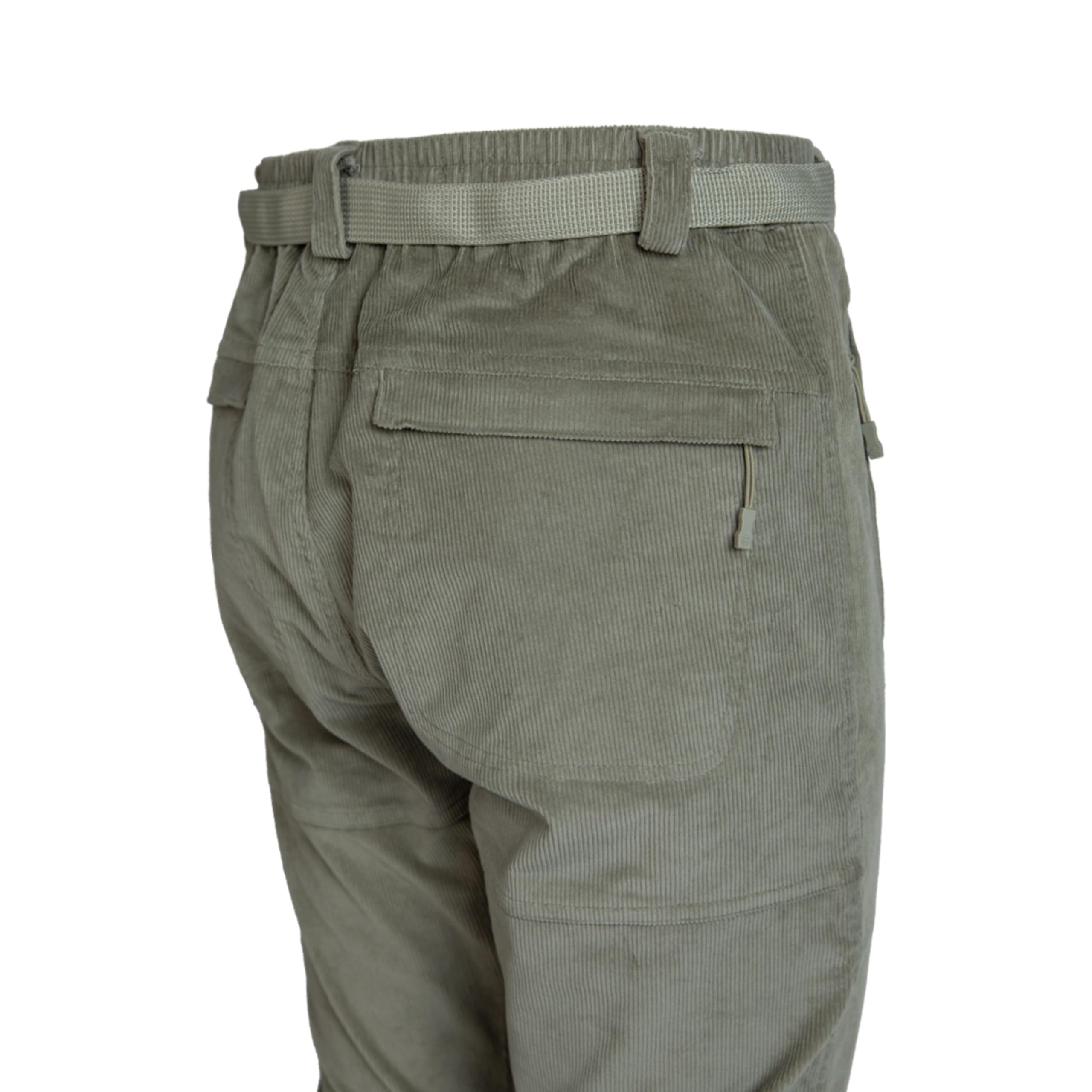 Izas Gstaad Pantalón de Pana Stretch para Hombre. Transpirable, Repelente al Agua y de Secado Rápido. Cintura Elástica y Bolsillos con Cremallera. Ajuste Regular