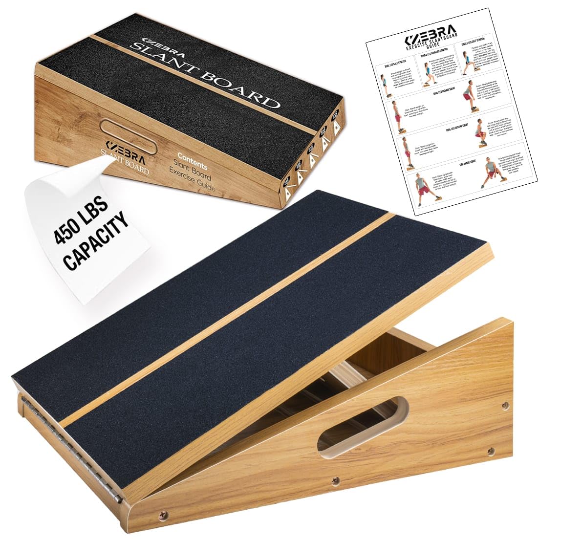 KZEBRA Professional Wooden Slant Board