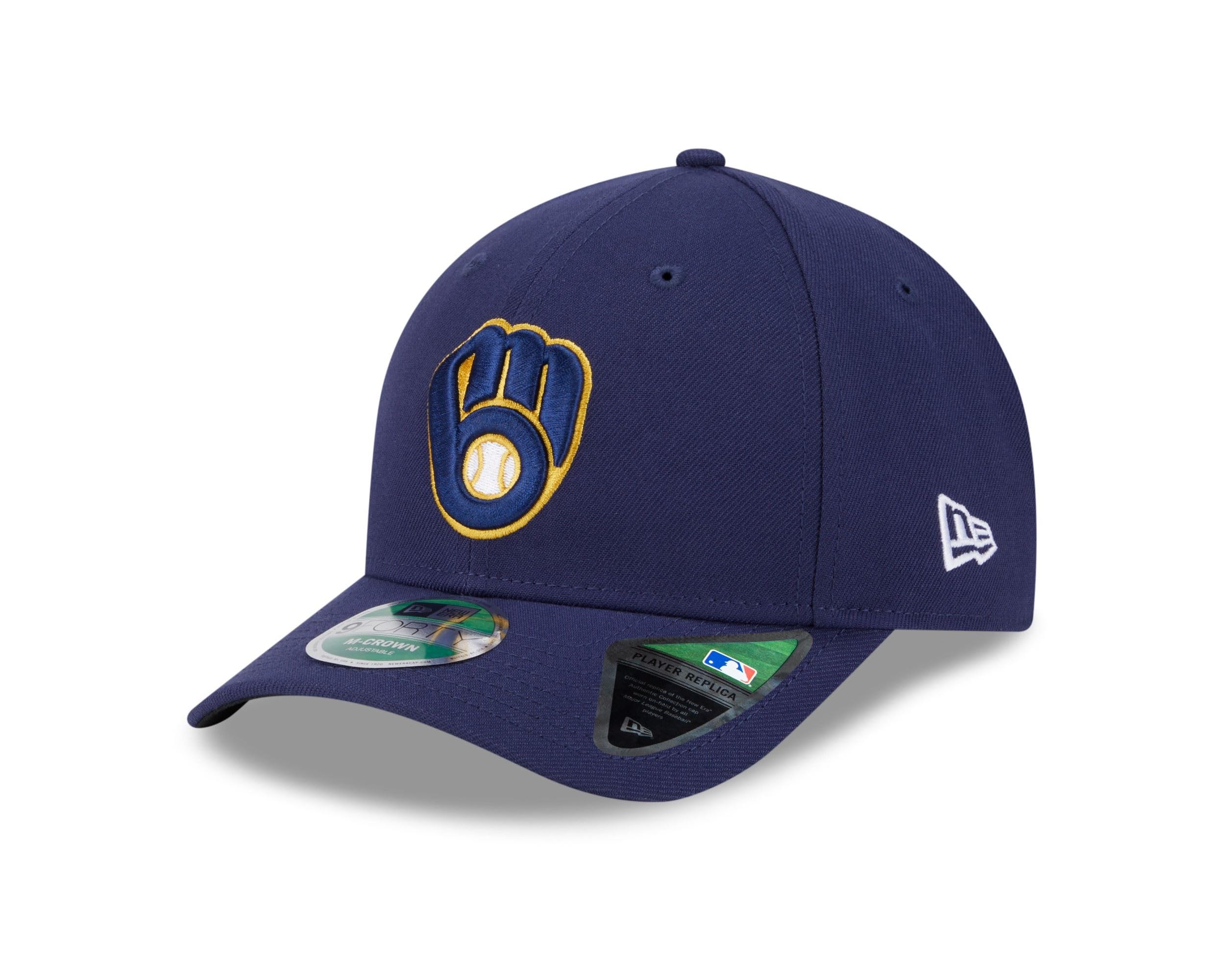 New Era Milwaukee Brewers MLB Player Replica 9Forty M-Crown Cap Blue
