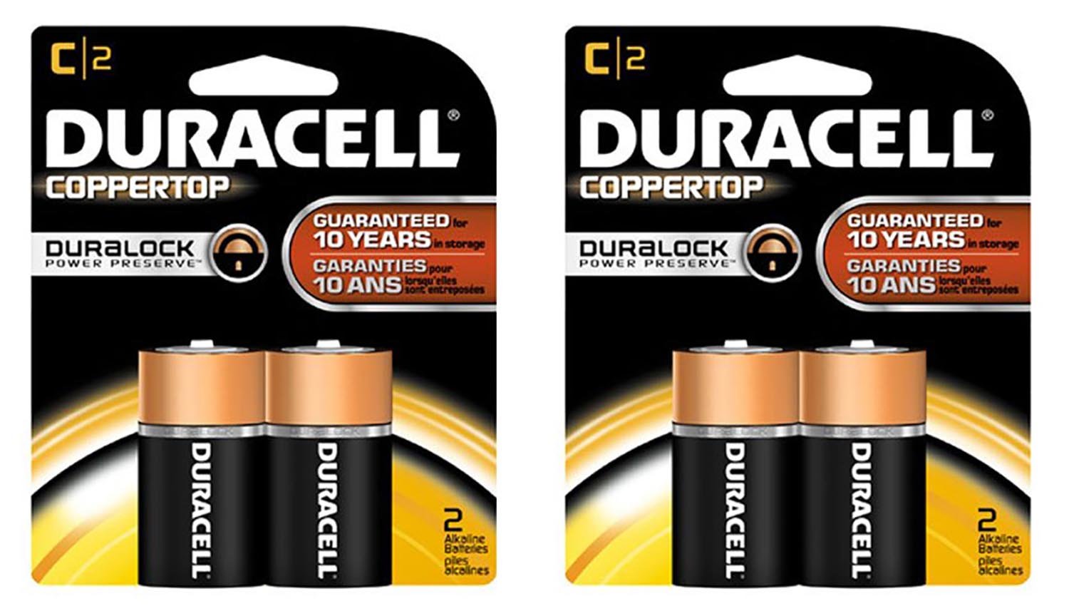 Duracell2 Pack of 2 Alkaline C Batteries
