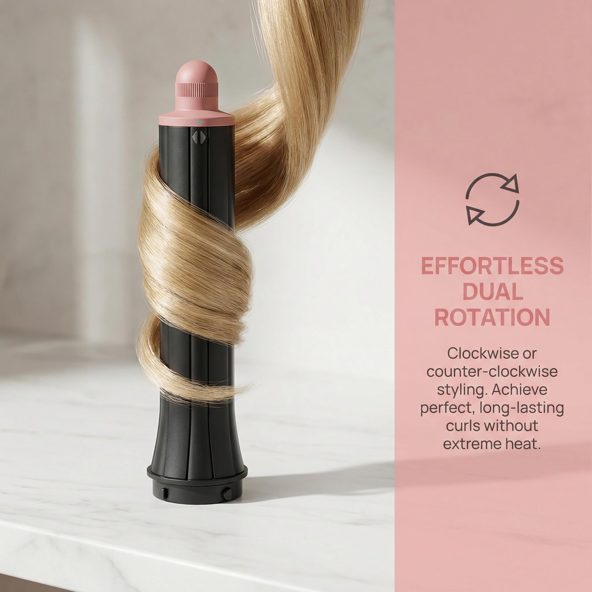 Baril de bouclage de cheveux de 30 mm de long compatible avec Dyson Airwrap HS01 HS05 HS08 et adaptateur pour sèche-cheveux HD01-HD16, accessoires à bouclage automatique pour boucles naturelles
