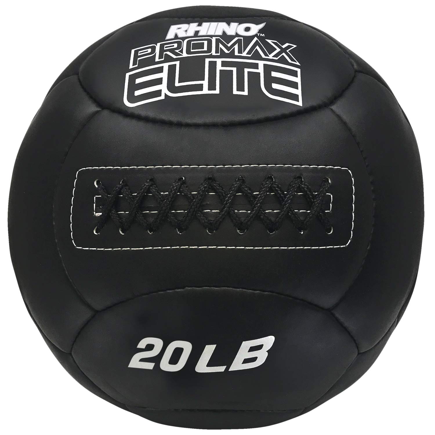 Champion Sports Rhino Promax Elite Slam Ball – Soft Shell, Non-Slip Grip, Multiple Weights Available, 14” Diameter, for Weightlifting, Plyometrics, Cross Training & Home Gym Fitness