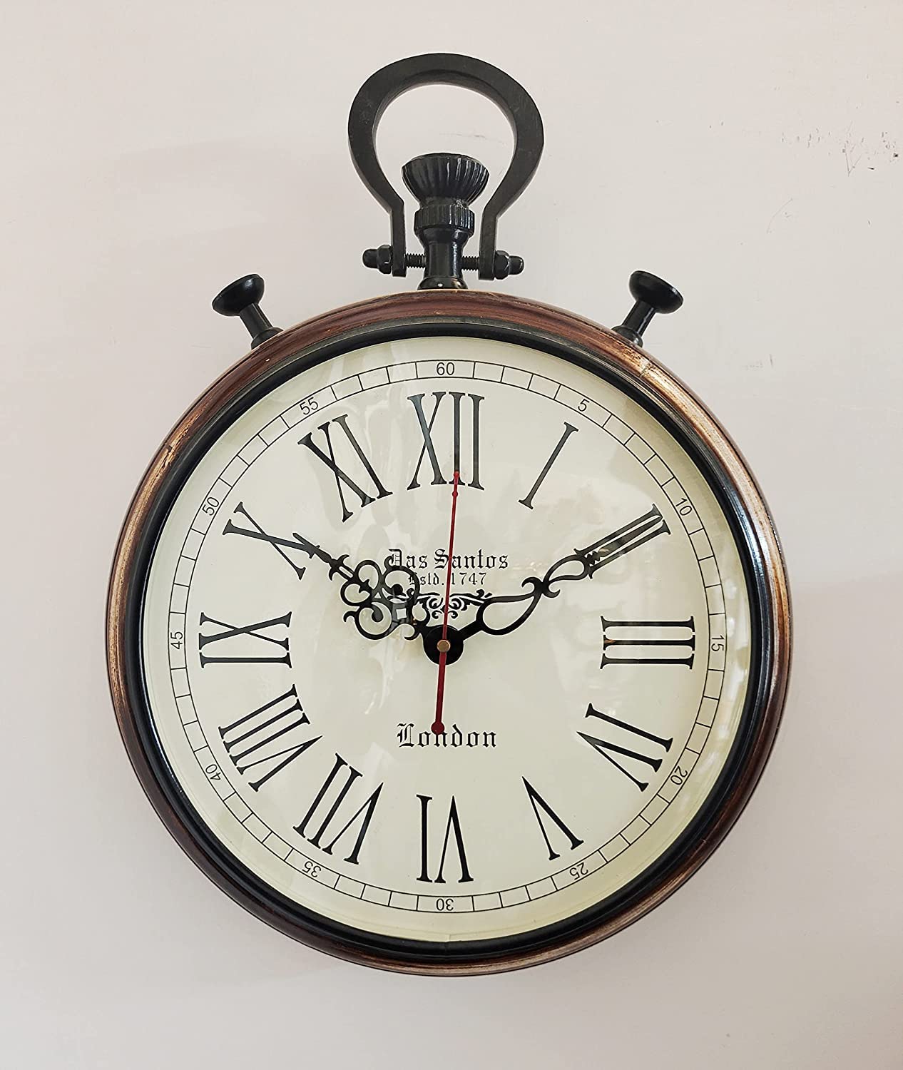 インテリア時計 antique wall clock Buy British Nautical Wooden Wall Clock Handmade Clock Vintage