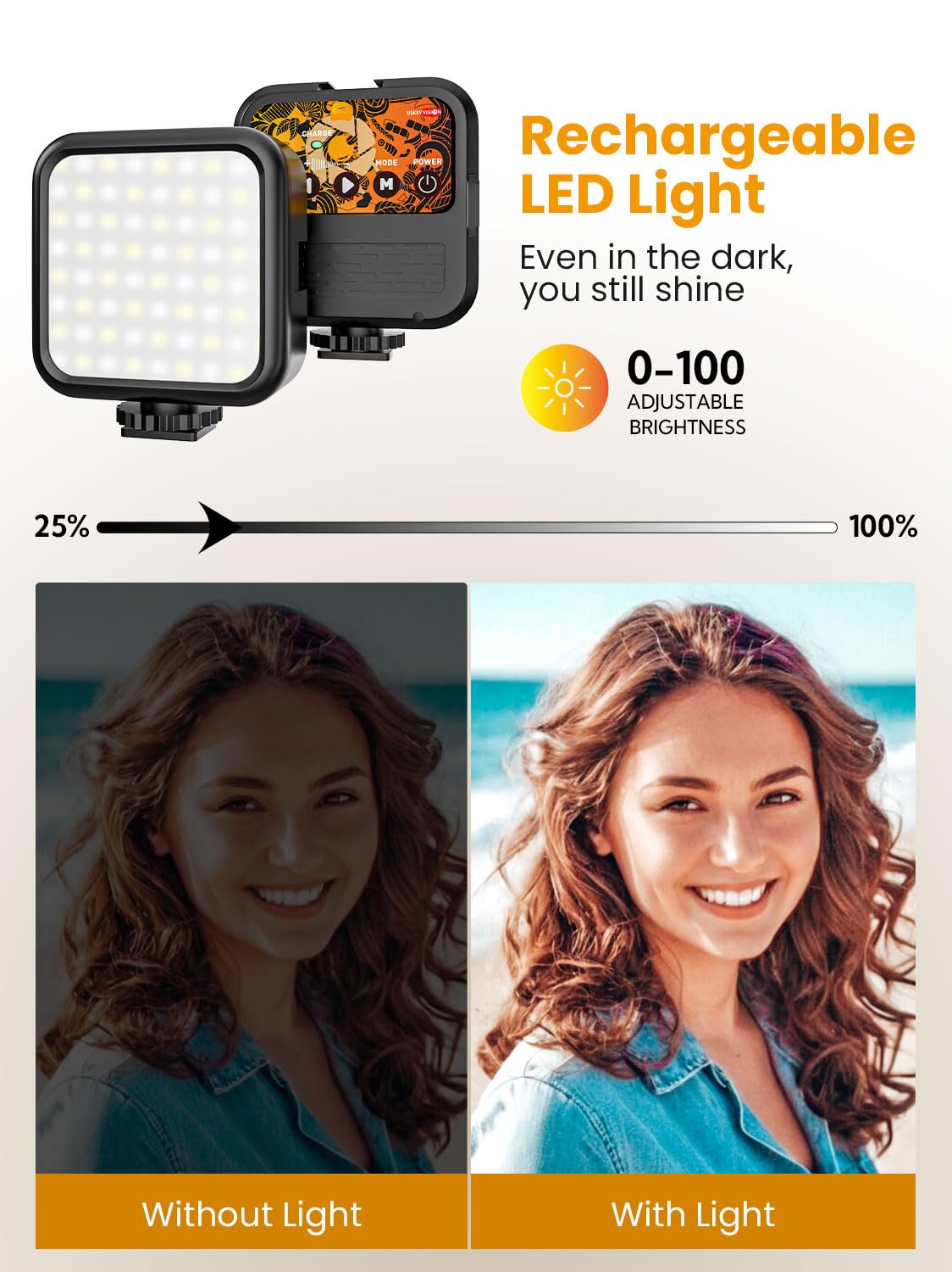 USKEYVISION Upgraded Vlogging Kit w/Wireless Lavalier Microphone,YouTube Kit for iPhone and Smartphone w/59" Retractable Tripod,Automatic Switch Phone Clamp,Content Creator Gear for TikTok(Vlog K5) - Image 2