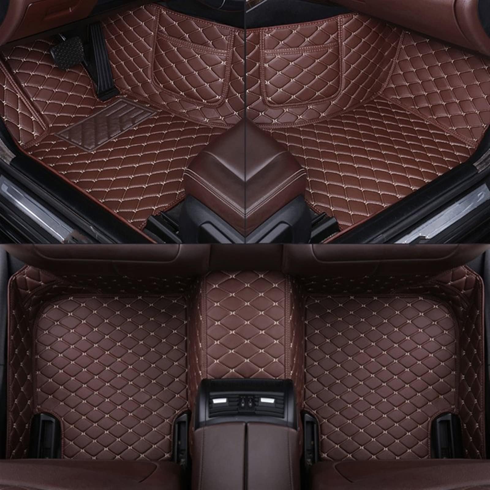 Car Floor Mats For BMW X5 E53 1999 2000 2001 2002 2003 2004 2005 2006 Custom Car Floor Mat Phone Pocket Car Interior Details Car Mats Carpets (Color : Coffee)