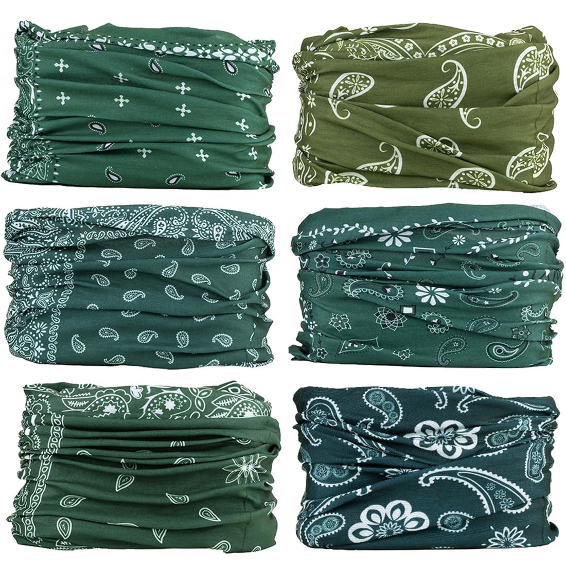 MOBESTNeck Gaiter Face Bandana Mask Scarf Magic Headwear Multifunctional Sport Tube Headband Headwrap for Men and Women