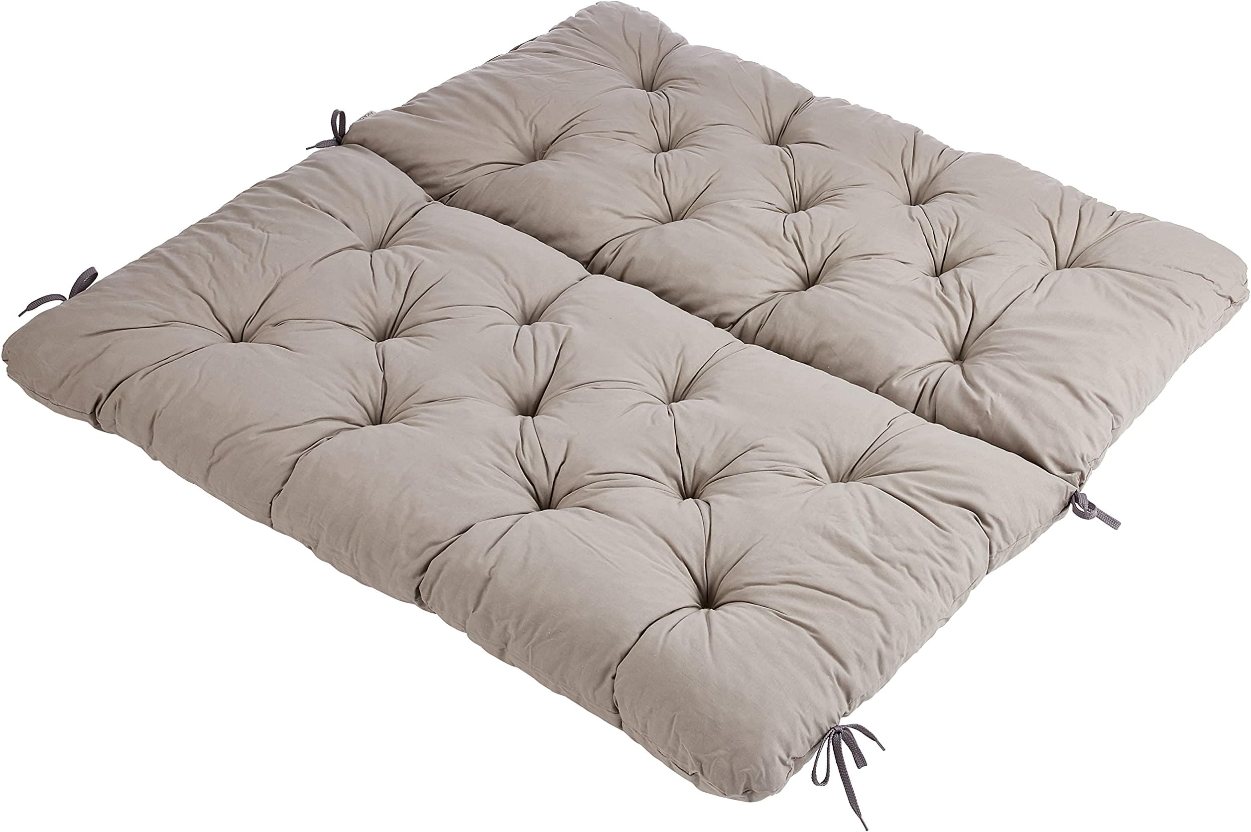 Ambientehome HANKO garden bench cushion with high backrest, 2 seats, approx. 100 x 98 x 8 cm, crail grey, light, 100 x 98 x 8 cm