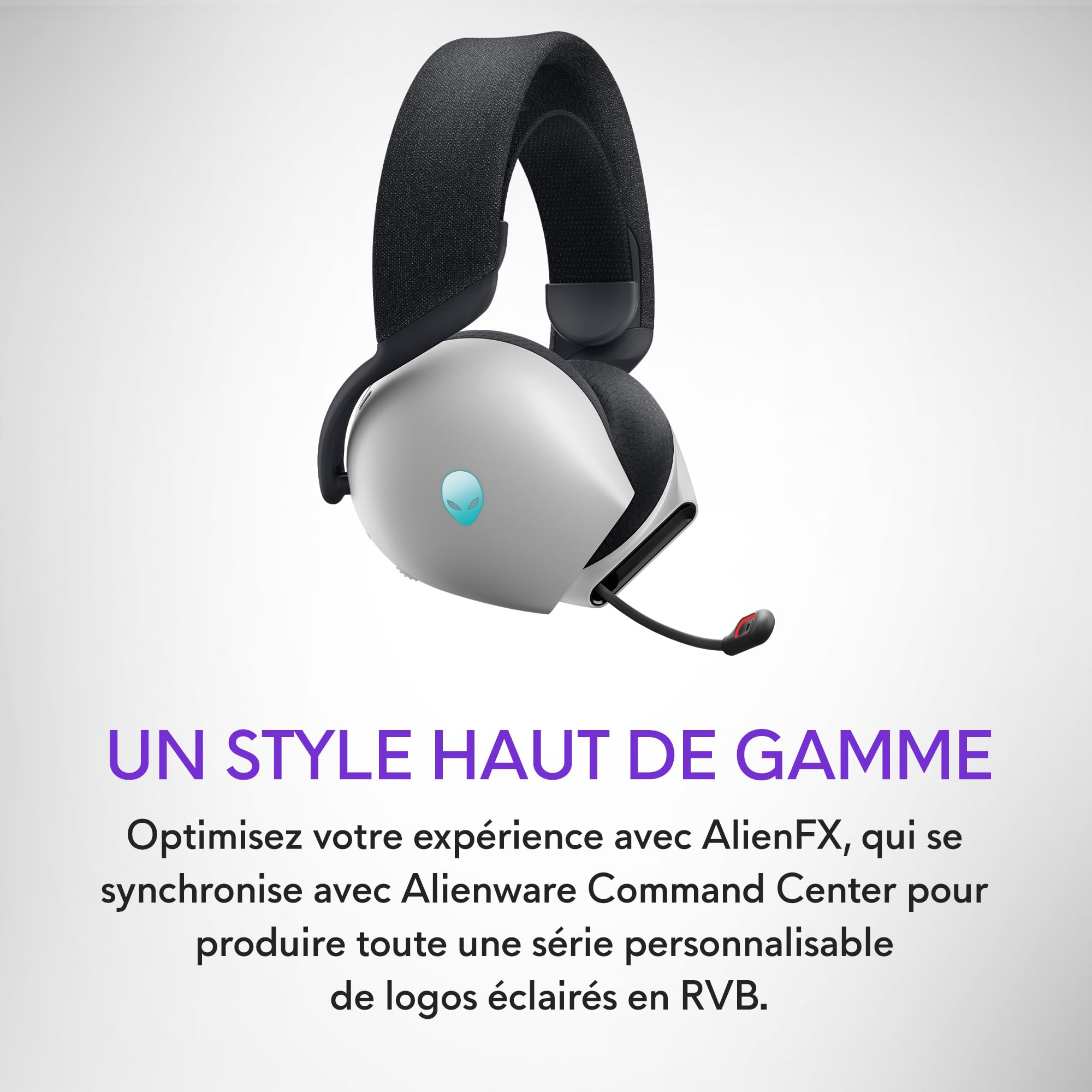 Alienware AW720H - Casque Gaming sans fil Bimode (Lunar Light)