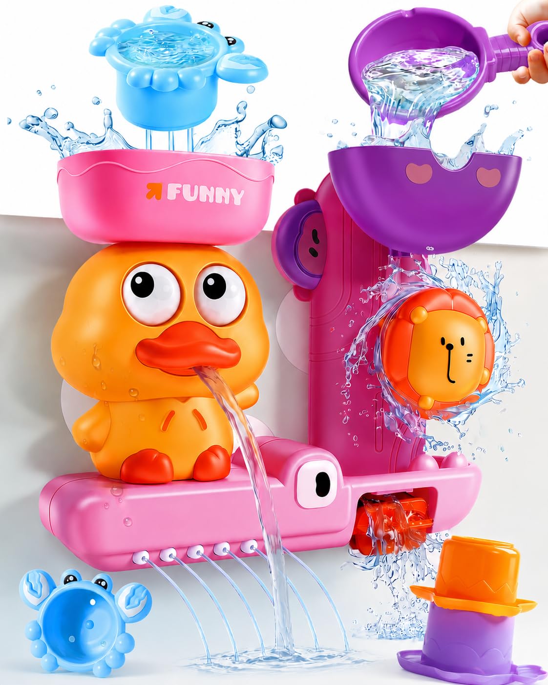 Juguetes Bañera Bebe 1 Año, Juguete Bañera Bebe con Ventosa, Juguetes Baño Bebe, Juguetes Bañera 2 Años, Juguete Niña 1 Año