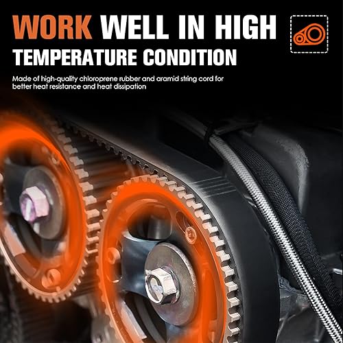 Miniatura 4 de CVT - Correa de transmisión de carbono para Polaris Sportsman 850 1000 2014-2019, Scrambler 850 1000 XP, reemplazo para 3211123 3211160