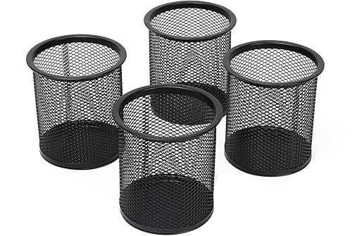 Miniatura 9 de Organizador de escritorio de malla metálica, organizador de suministros de oficina duradero con cajón para el hogar y la oficina, organizador de