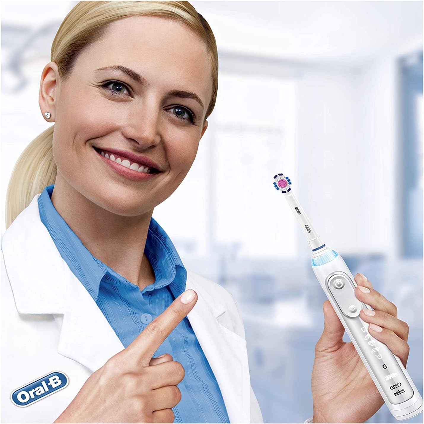 Oral-B 3D White Toothbrush Heads Pack of 4 Replacement Refills for Electric Rechargeable Toothbrush