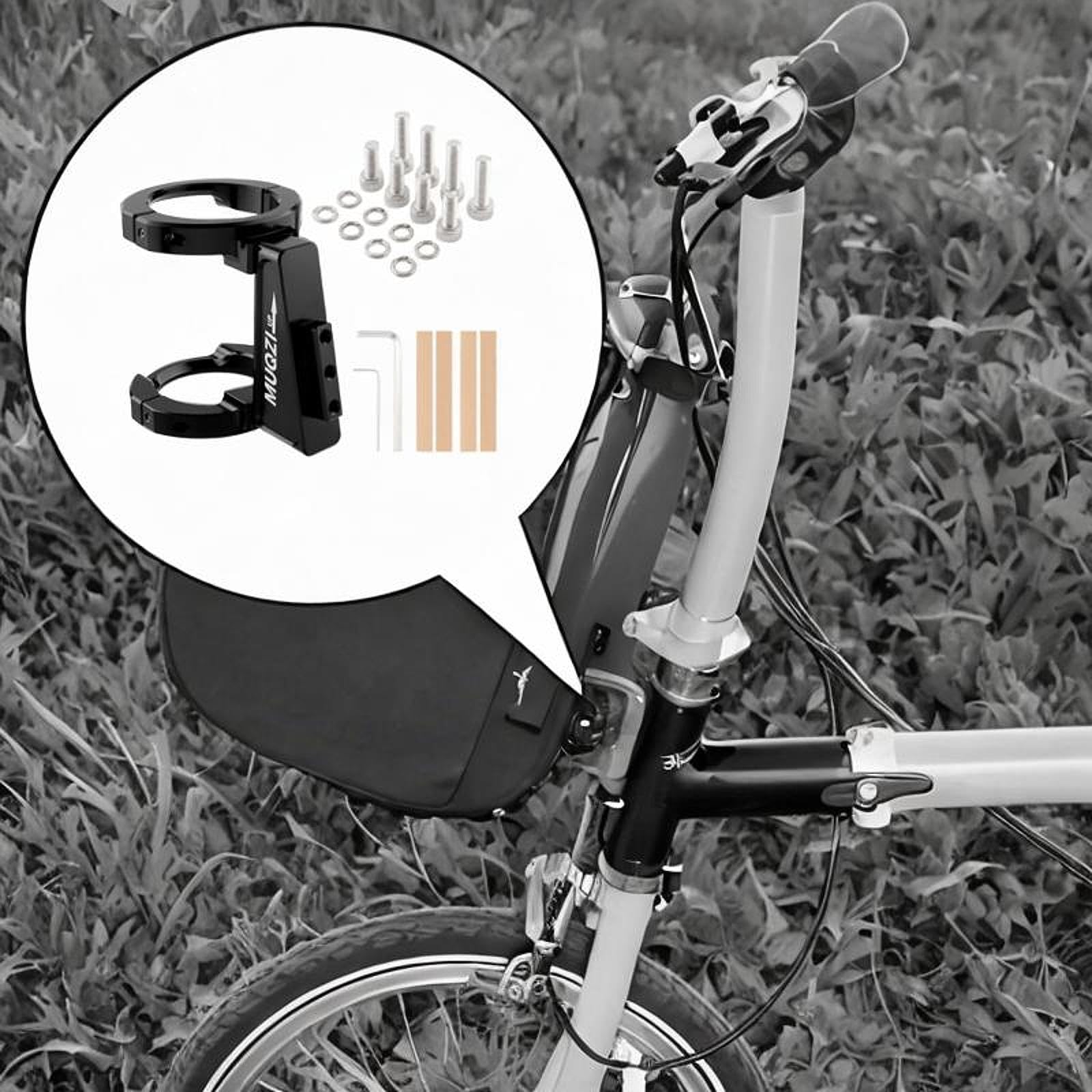 kowaku Folding Bicycle Front Mount Adapter, Black