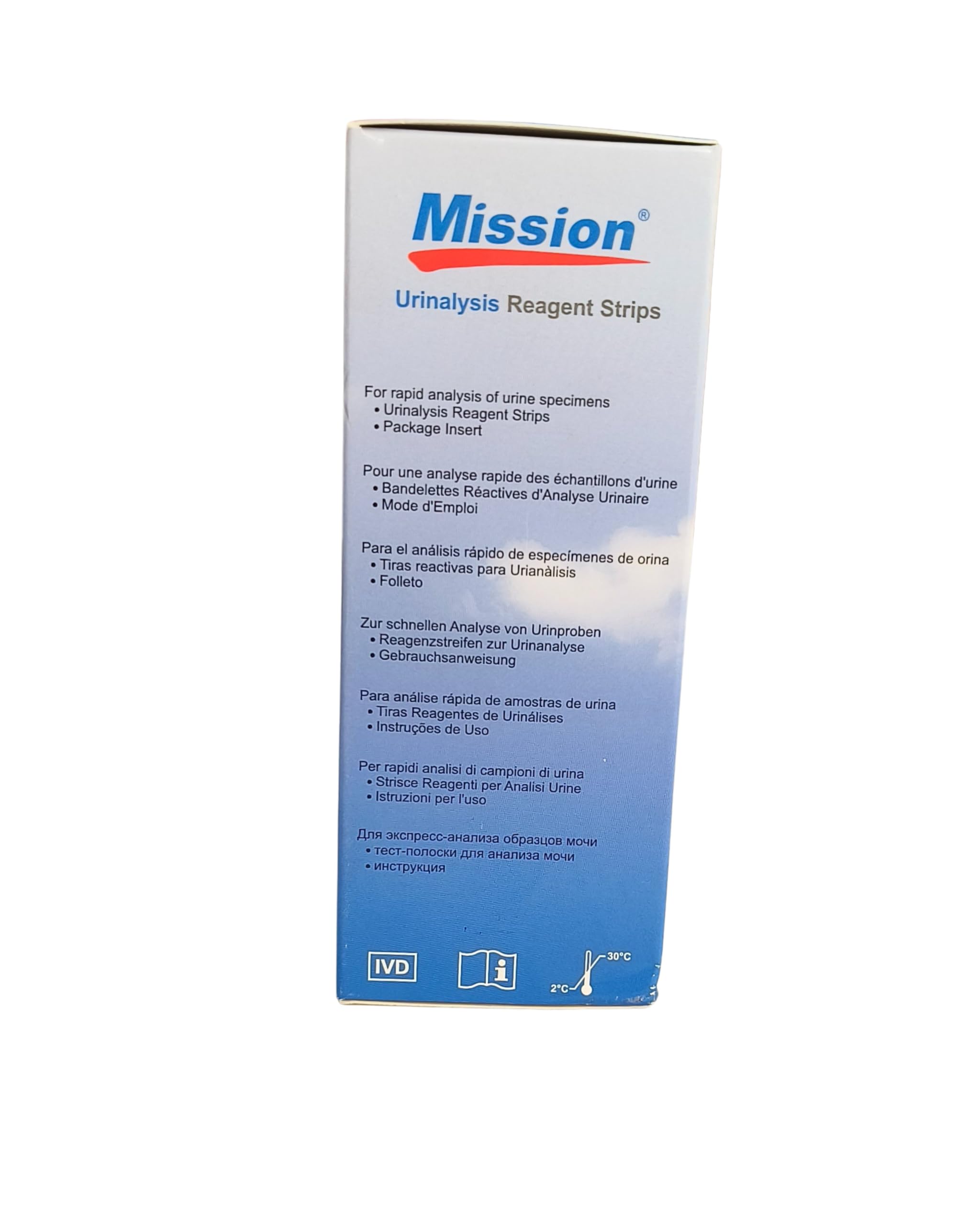 Mission Urine Test Strips, 10 Parameter, Pack of 100 Strips β For Laboratory Use (PACK OF 1-10P) 1