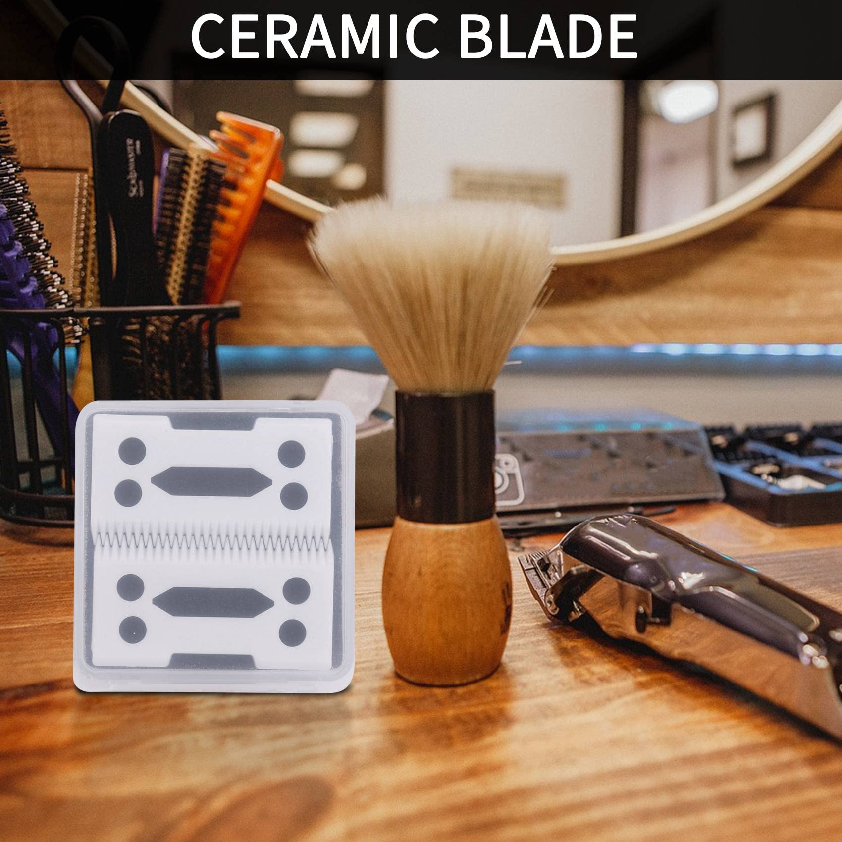 Neue 2Pcs 28 ZäHne Zirkonia Keramik Clipper Klinge für Senior Clipper