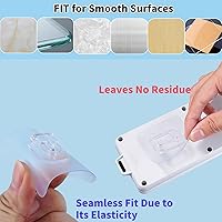 Vista 4 de Double Sided Adhesive Wall Hooks,20 Pack Self Adhesive Hooks,Suitable for Hanging and Organizing Power Outlets, Picture Frames, and Tissue Boxes at